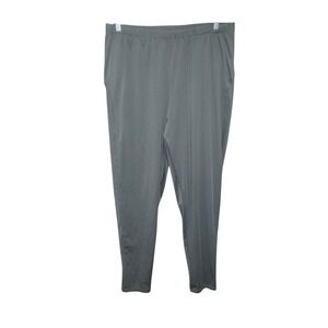 Cloudveil Running Pants Mens XL‎ Gray Reflective Ankle Zip Athletic Joggers